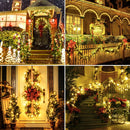 Pisca-pisca de Natal EcoLED™ - Pisca-pisca com carregamento solar automático