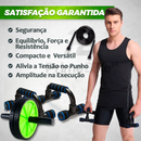 Kit Roda Abdominal Barra De Flexão Corda De Pular Exercício Treino