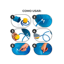 Bola de Ginástica Suíça Yoga Pilates 65cm Bola de Pilates Inflável Anti Estouro Liftness Azul