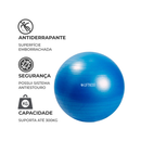 Bola de Ginástica Suíça Yoga Pilates 65cm Bola de Pilates Inflável Anti Estouro Liftness Azul