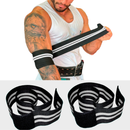 Faixa Cotovelo Elástica 1,00 M Musculação Powerlift Faixa Elástica Cotovelo De Compressão Par Varias Cores de pronta entrega