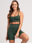 Conjunto Fitness Element Academia Short Top Suplex Zero Transparencia Bojo Removivel Feminina