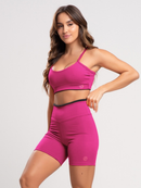 Conjunto Fitness Element Academia Short Top Suplex Zero Transparencia Bojo Removivel Feminina
