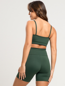 Conjunto Fitness Element Academia Short Top Suplex Zero Transparencia Bojo Removivel Feminina