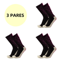 KIT 3 Pares de Meias de compressão Anti-Derrapante