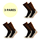 KIT 3 Pares de Meias de compressão Anti-Derrapante