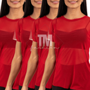 KIT 4 Blusas TulePlus -  Blusas em tecido Tule Transparente