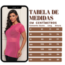Kit 4 Blusa Feminina Transparente de Tule Manga Curta Camiseta Academia Treino