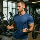 Kit 5 Camisetas Poliéster DryFit Masculina Lisa Academia Corrida Casual Esportes Confortável