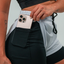 kit 3 Short Feminino Dryfit Bermuda 2 em 1 compressão Academia Corrida Caminhada Muay Thai Fitness