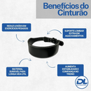 Cinturão Musculação Academia Lombar Agachamento Couro Sintético Cinta Treino