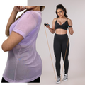 KIT 3 PEÇAS: BLUSA DE TULE+ CALÇA + TOP FITNESS PREMIUM