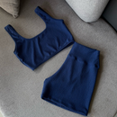 Conjunto Fitness C-Wear - Top + Short de tecido Canelado