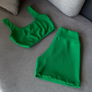 Conjunto Fitness C-Wear - Top + Short de tecido Canelado