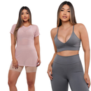 KIT 3 PEÇAS: BLUSA DE TULE+ CALÇA + TOP FITNESS PREMIUM