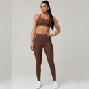 Kit 2 Conjunto Fitness Feminino Top + Calça Legging Academia Treino Zero Transparência