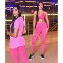 KIT 3 PEÇAS: BLUSA DE TULE+ CALÇA + TOP FITNESS PREMIUM