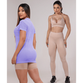 KIT 3 PEÇAS: BLUSA DE TULE+ CALÇA + TOP FITNESS PREMIUM