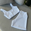 Conjunto Fitness C-Wear - Top + Short de tecido Canelado