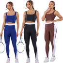 CONJUNTO FITNESS DE CALCA fit treino legging top sustentação Crossfit corrida moda detalhes branco