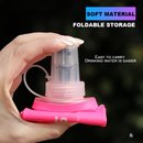 Garrafa De Água Dobrável TPU Portátil Para Corrida , Acampamento , Ciclismo