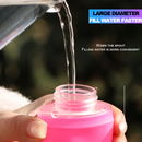 Garrafa De Água Dobrável TPU Portátil Para Corrida , Acampamento , Ciclismo