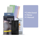 Kit 5 Mini Bands Elástico Exercício Treino Em Casa 5 Níveis