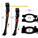 Descanso Lateral Pezinho Alumínio De Descanso Para Bike Bicicleta Regulavel Emborrachado Com Apoio Aluminio Mtb Speed