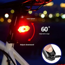 Luz de Advertência sem Fio à Prova d'Água com Controle Remoto para Bicicleta, Farol Traseiro e Buzina.